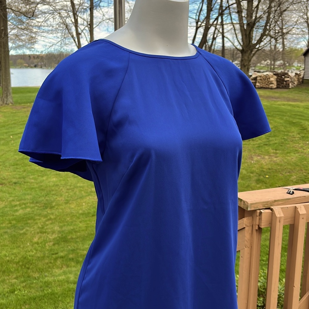NWT Ann Taylor blue sheath dress S